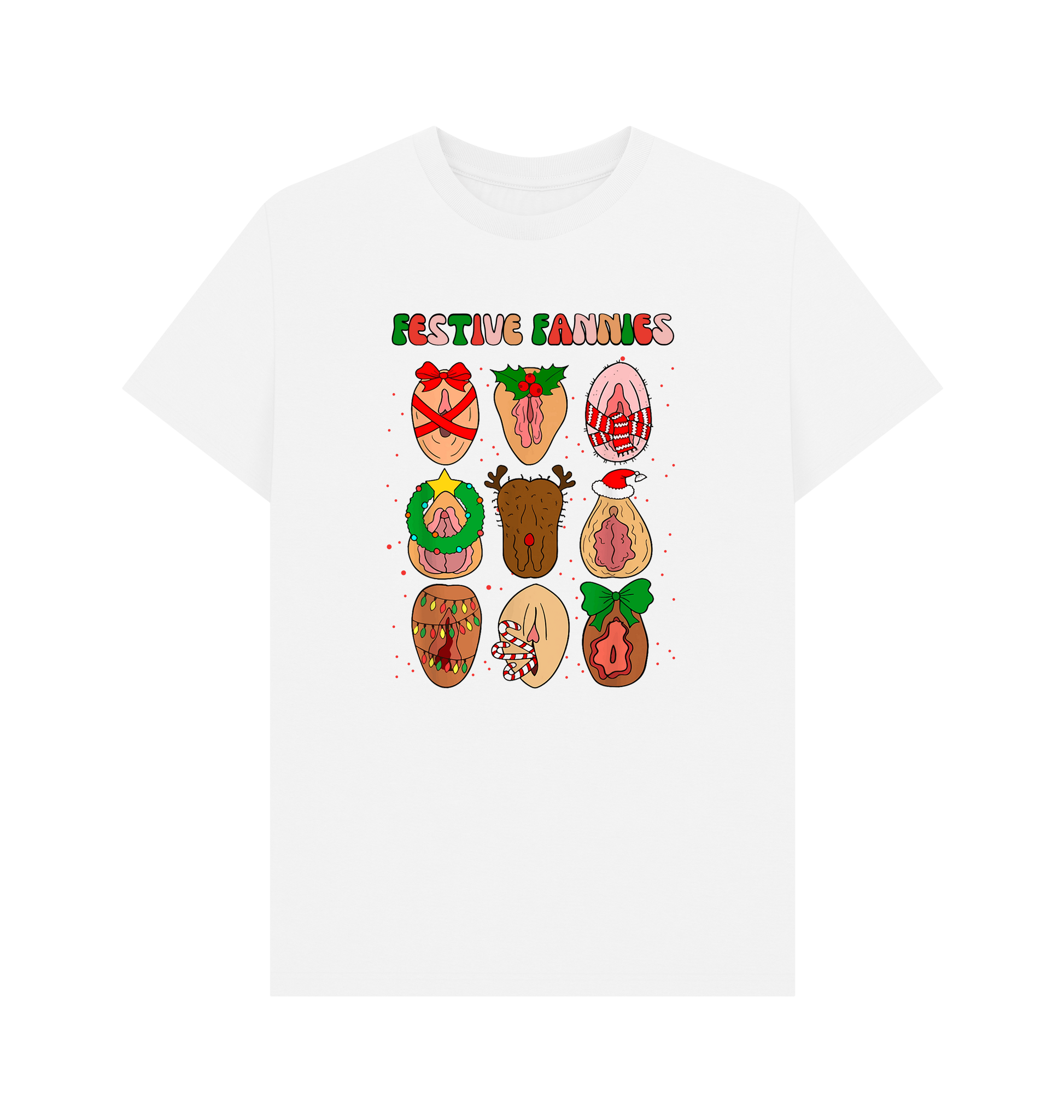 White Printed T-shirt Front