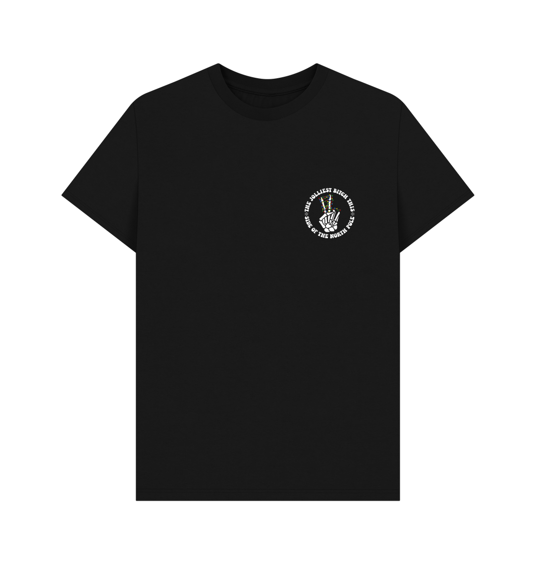 Black Printed T-shirt Front