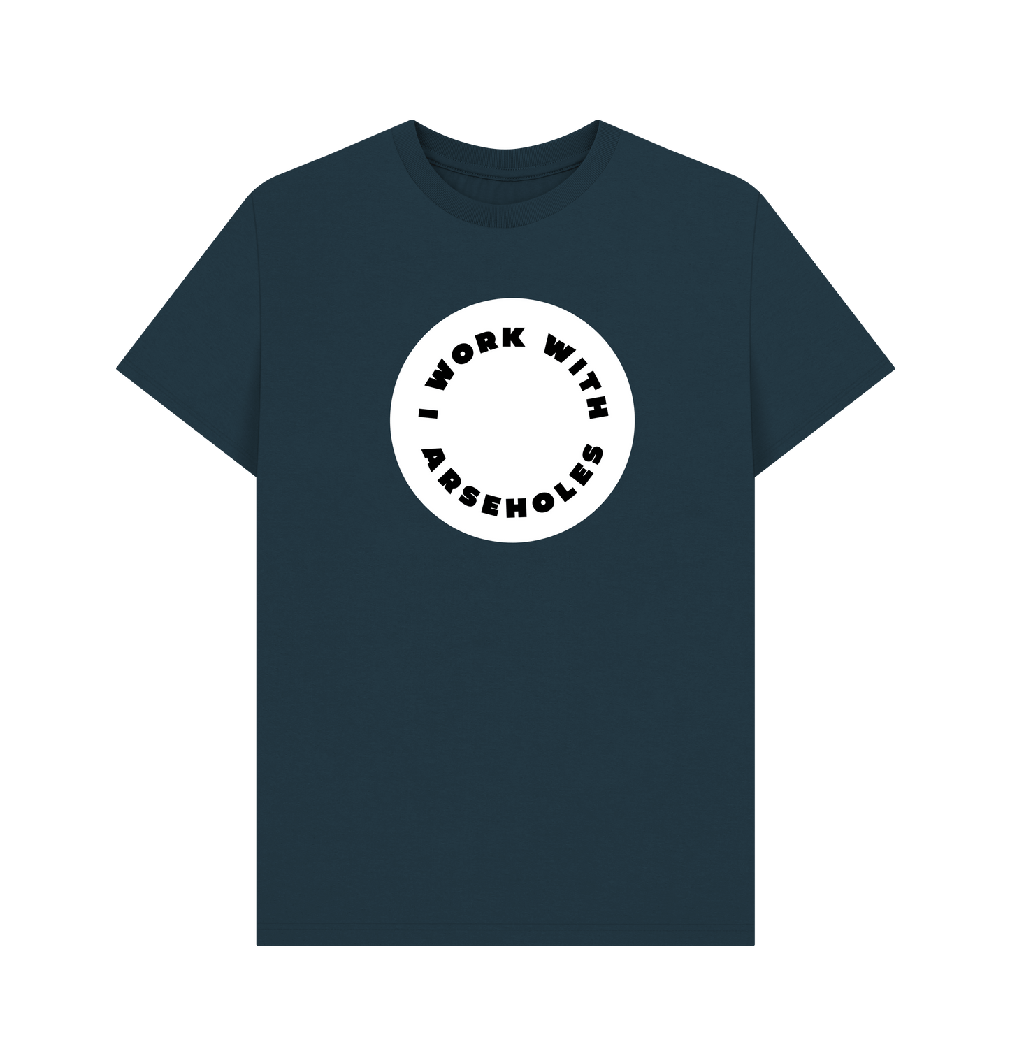 Denim Blue Printed T-shirt Front