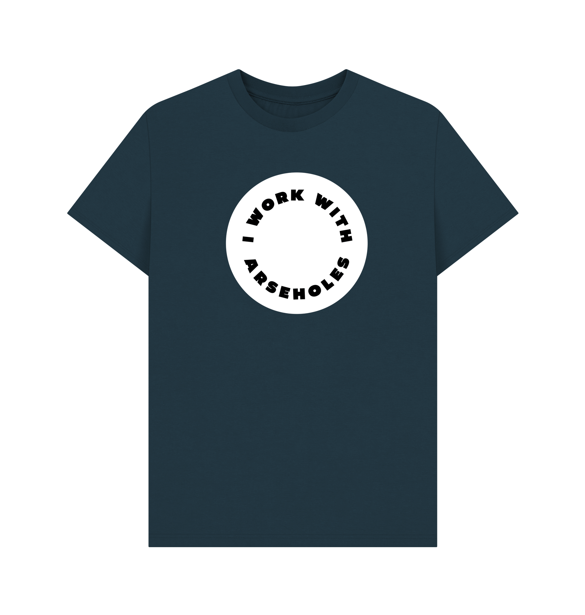 Denim Blue Printed T-shirt Front
