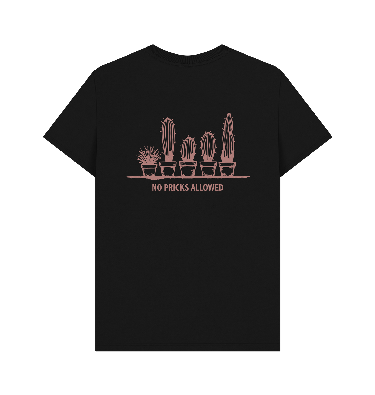 Black Printed T-shirt Back