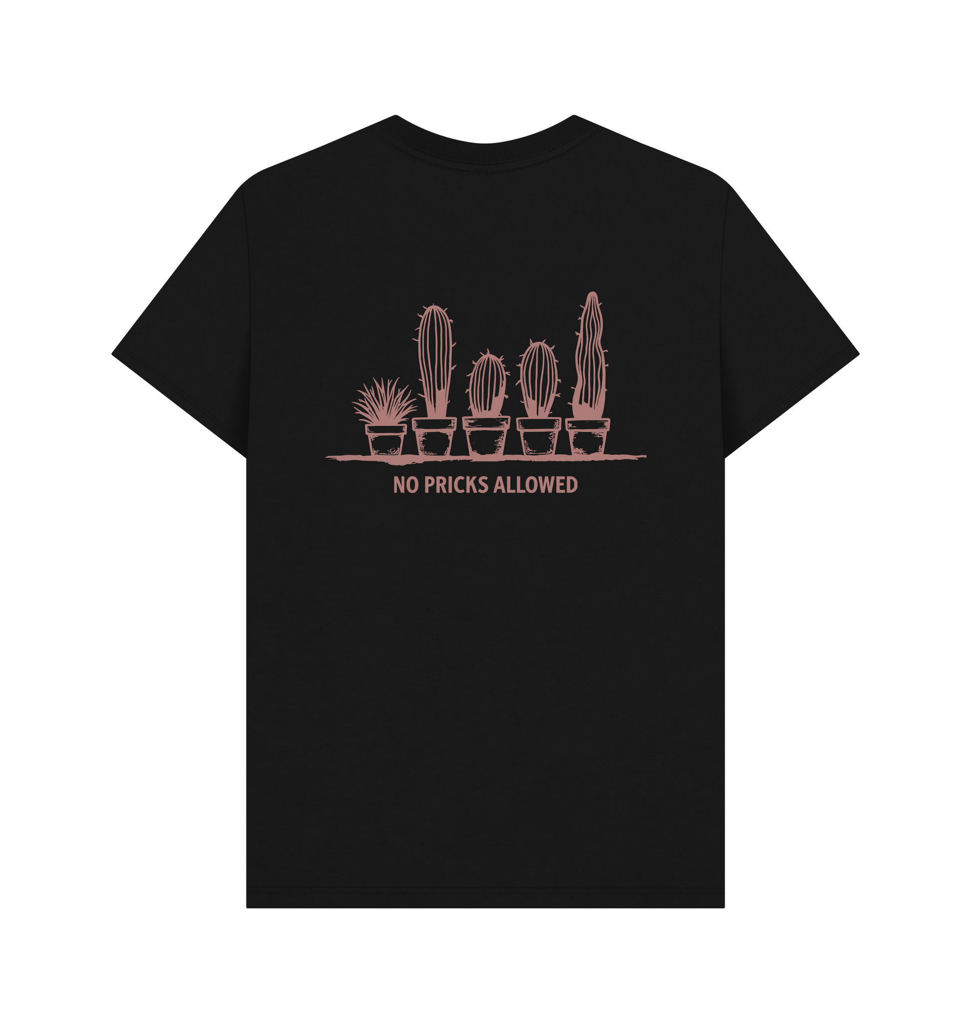 Black Printed T-shirt Back