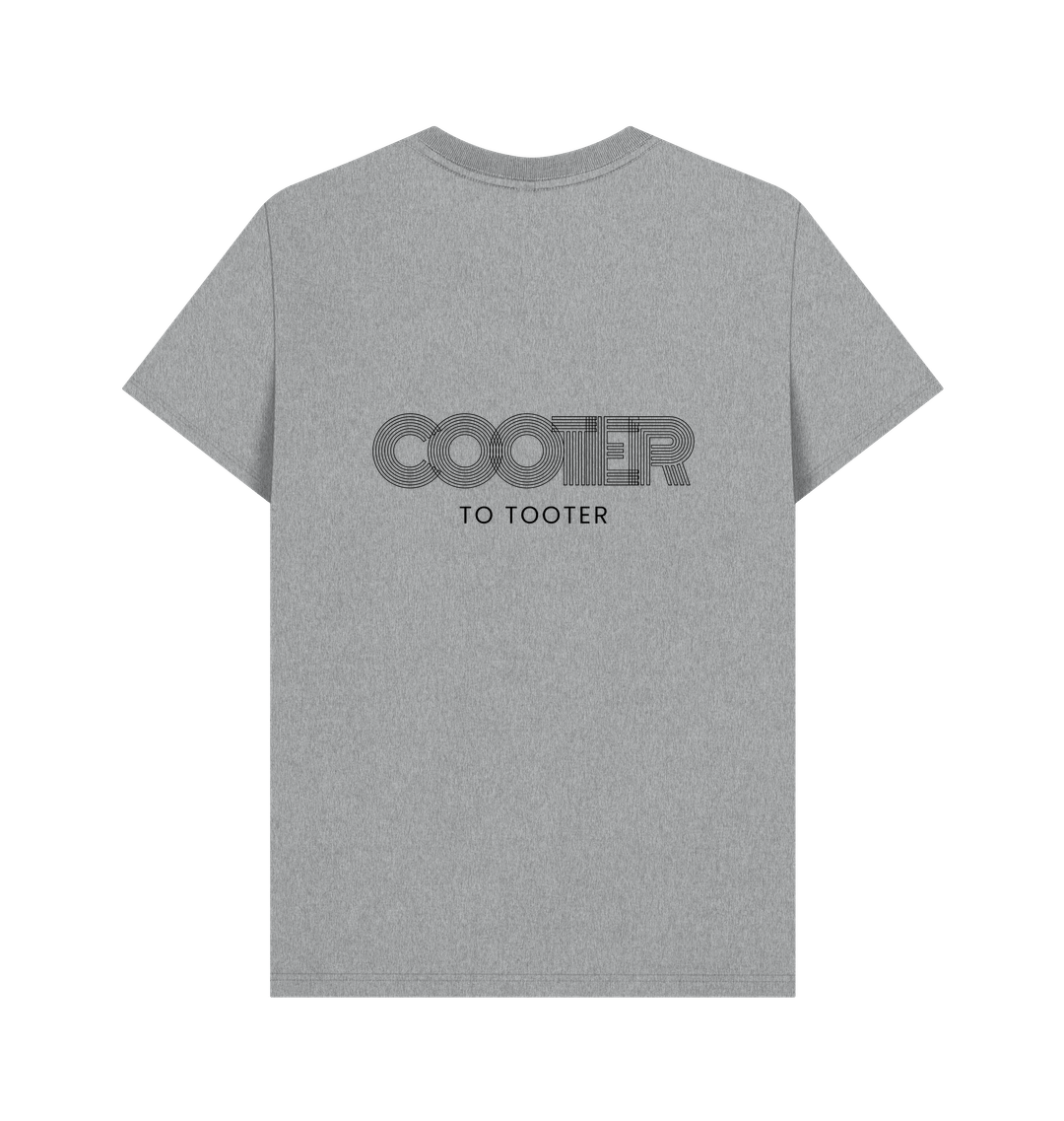Athletic Grey Printed T-shirt Back