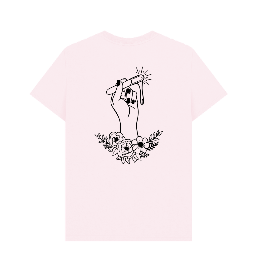 Pink Printed T-shirt Back