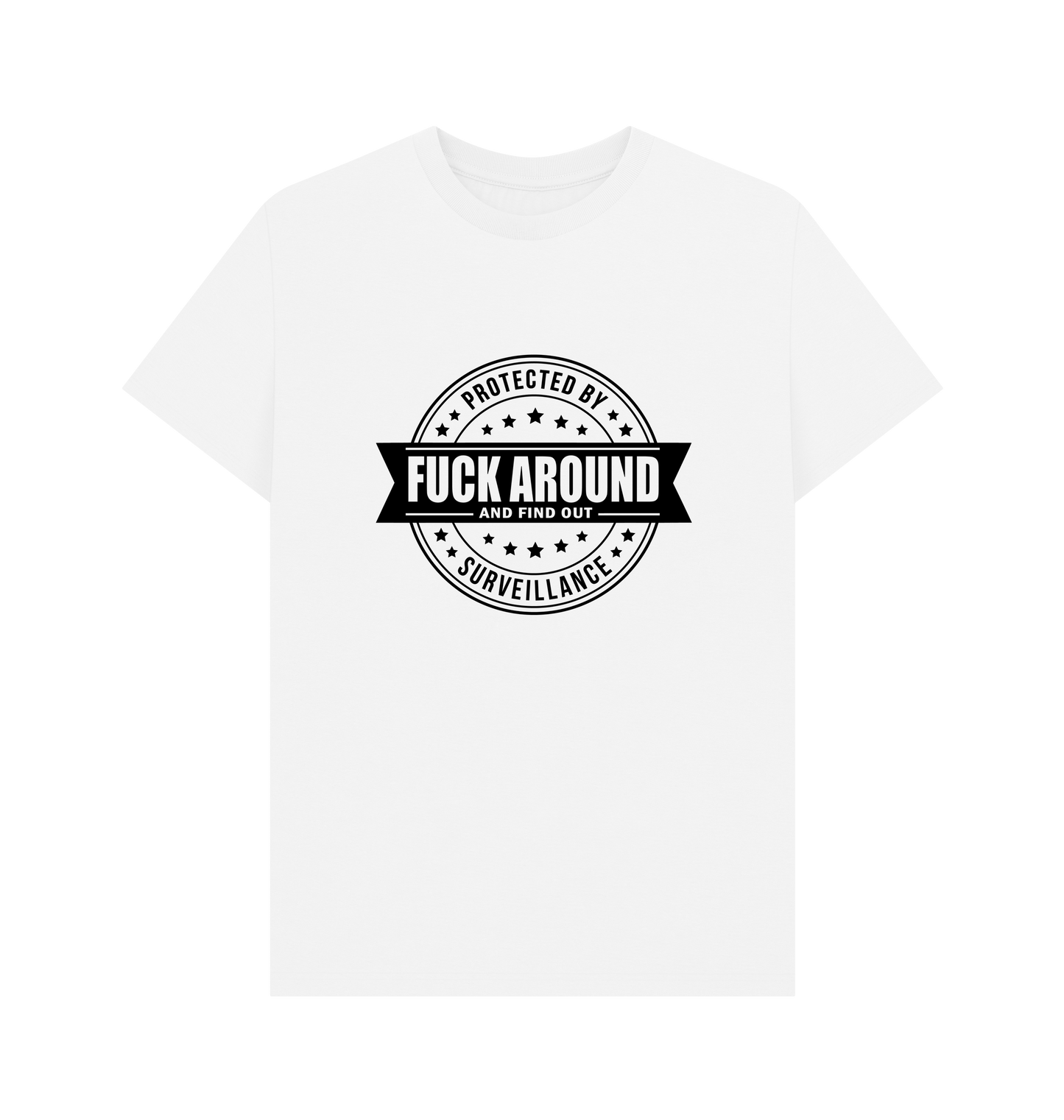 White Printed T-shirt Front