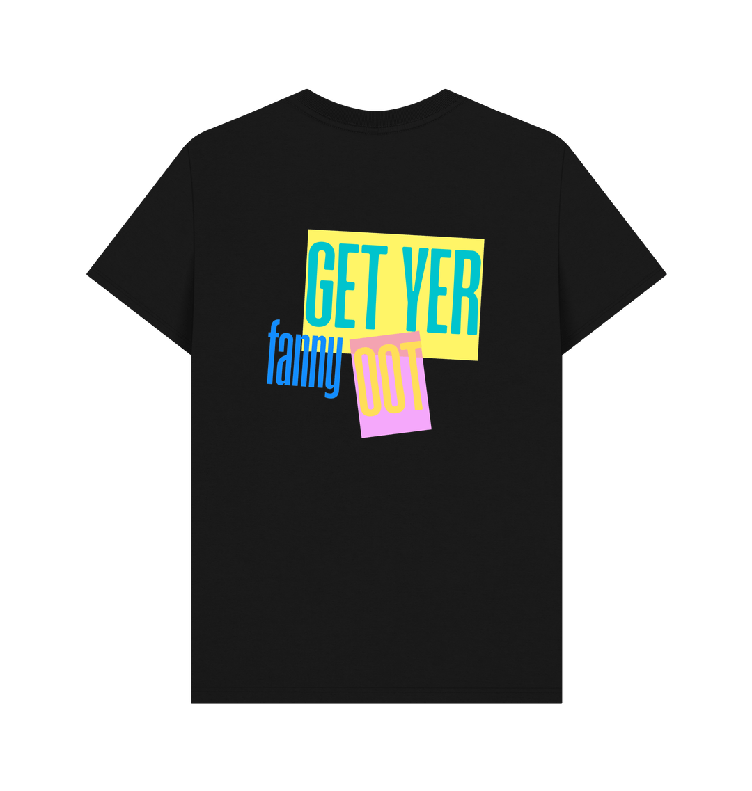 Black Printed T-shirt Back
