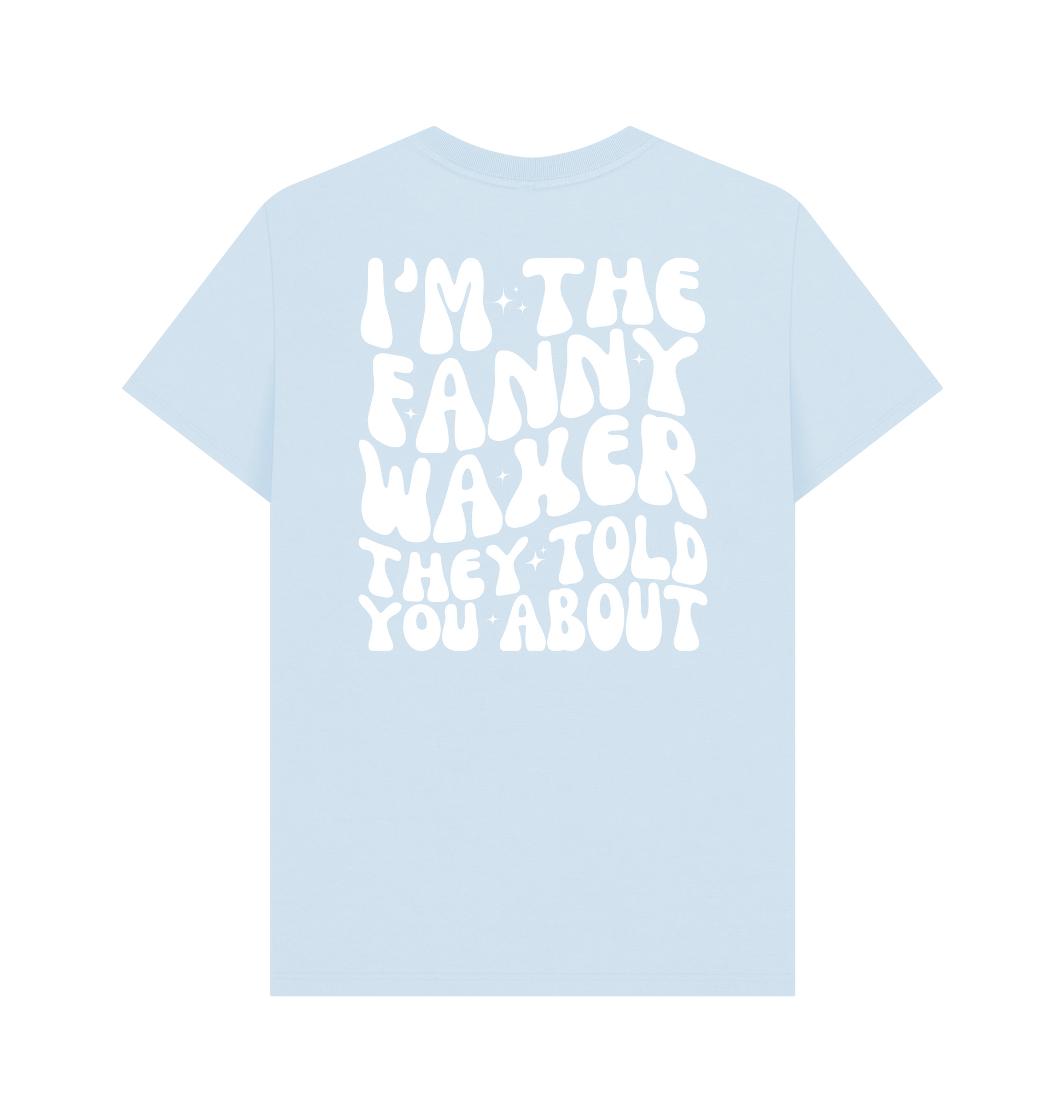 Sky Blue Printed T-shirt Back