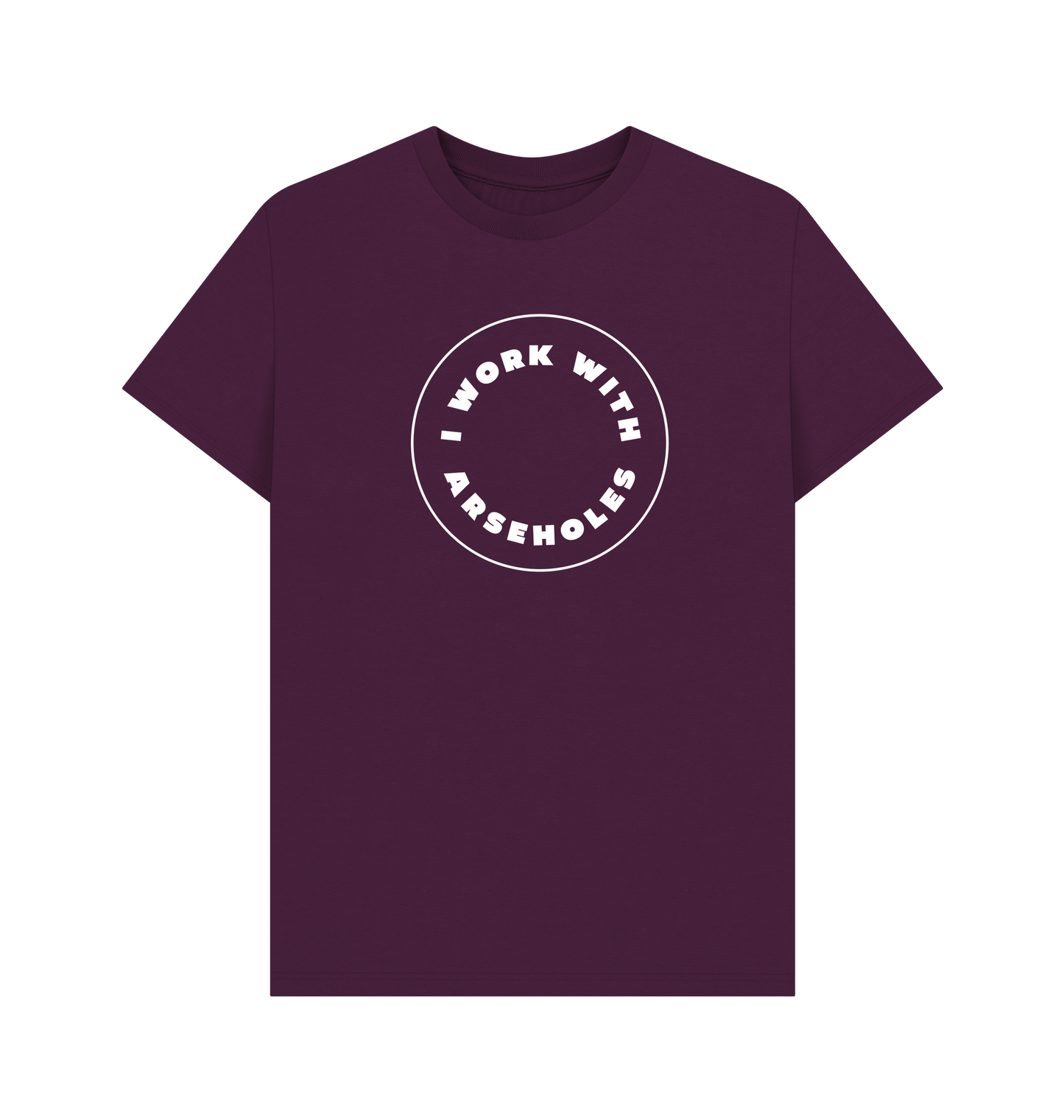 Purple Printed T-shirt Front