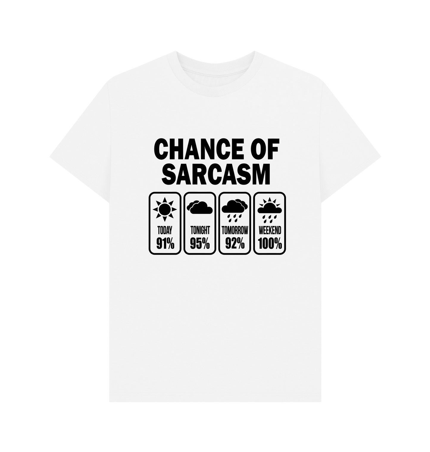 White Printed T-shirt Front