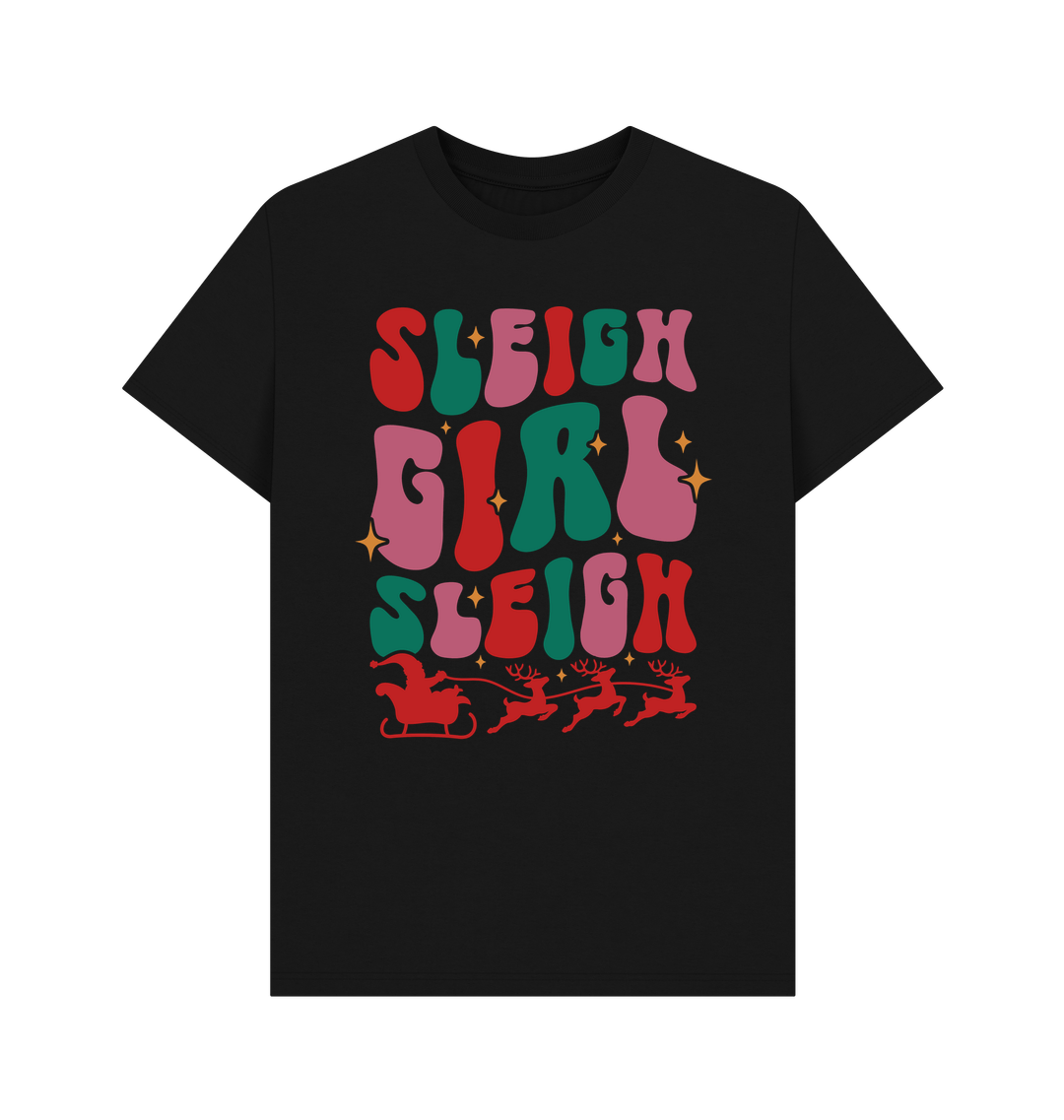 Black Printed T-shirt Front