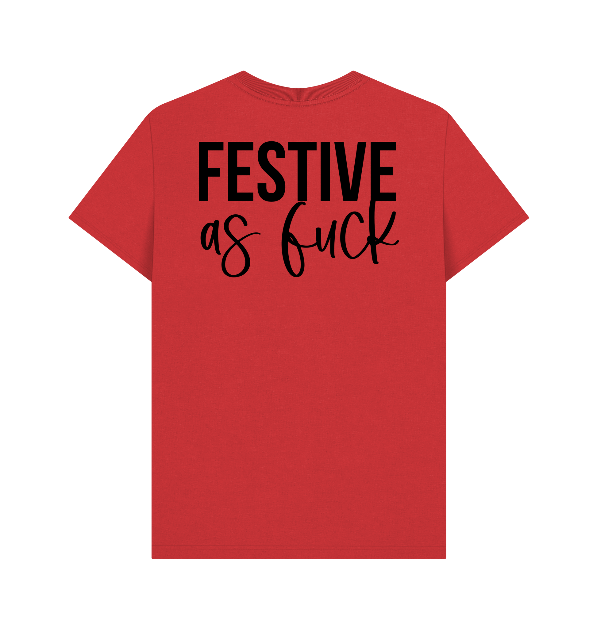 Red Printed T-shirt Back