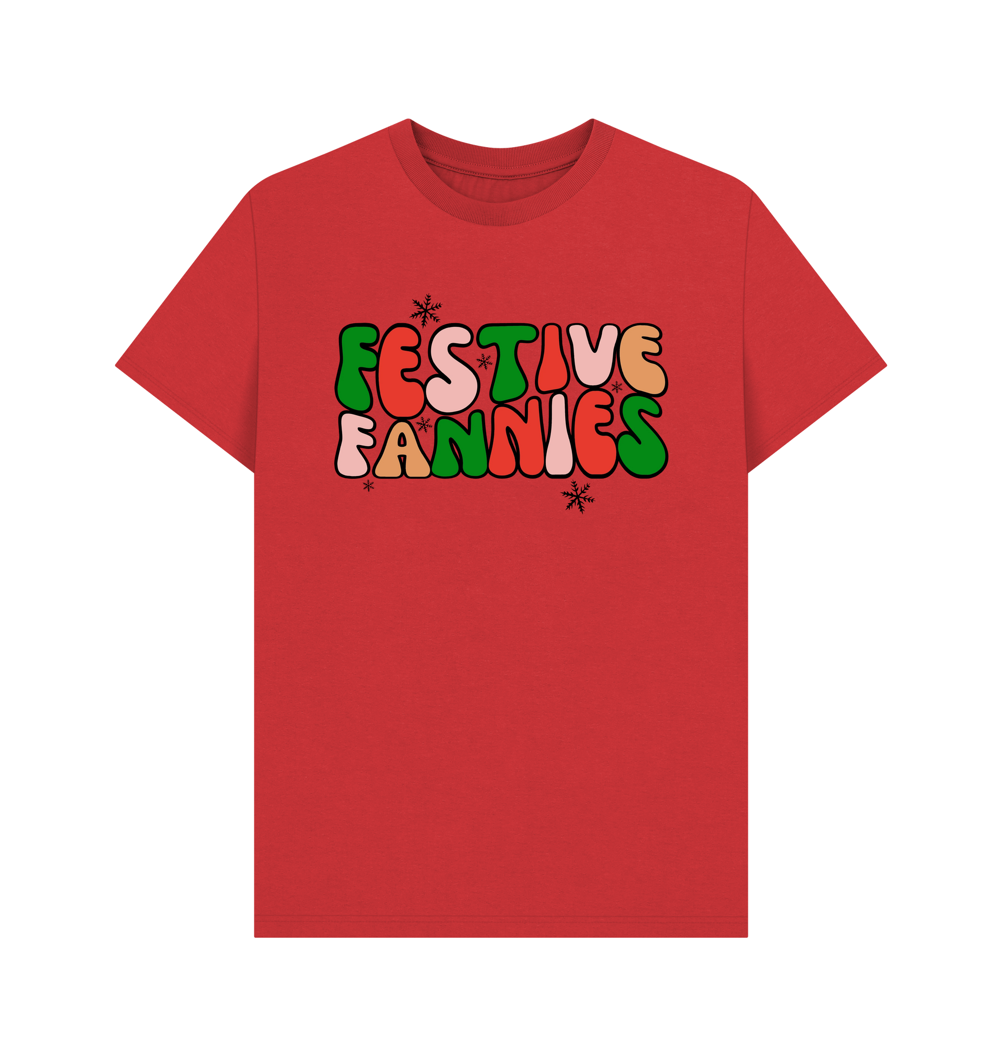 Red Printed T-shirt Front