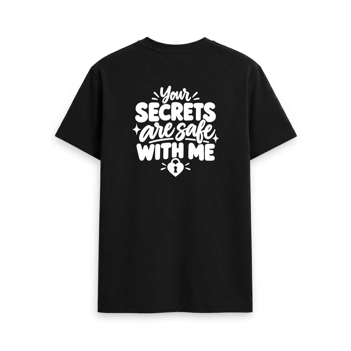 Black Printed T-shirt Back