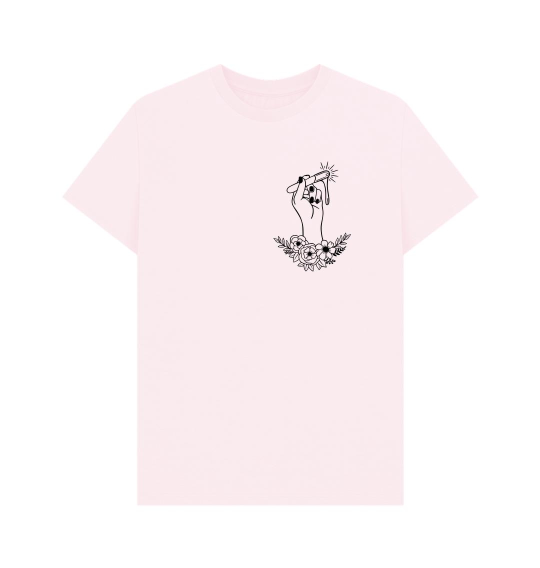 Pink Printed T-shirt Front