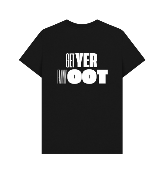 Black Printed T-shirt Back
