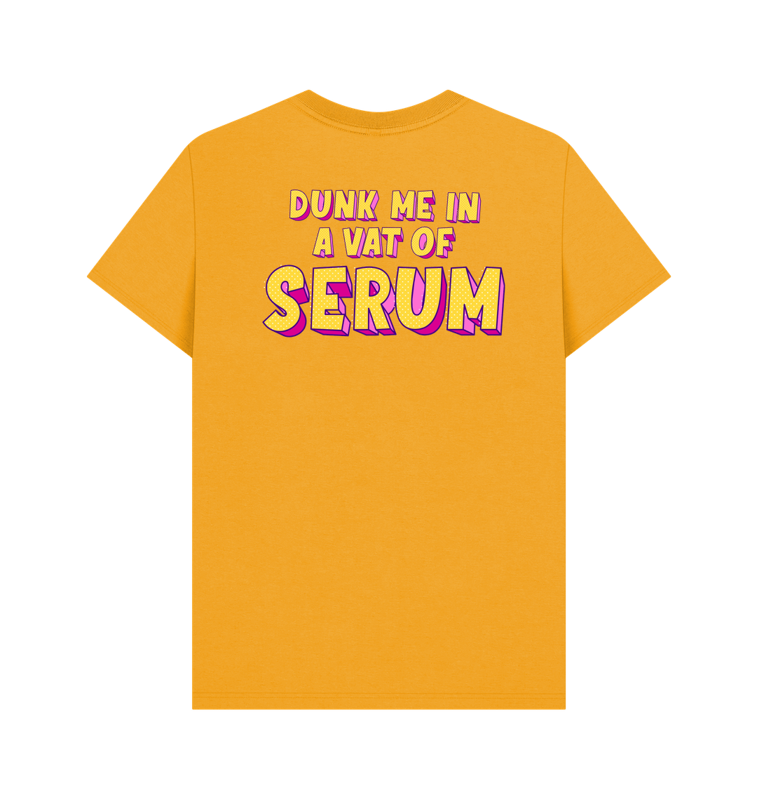 Mustard Printed T-shirt Back