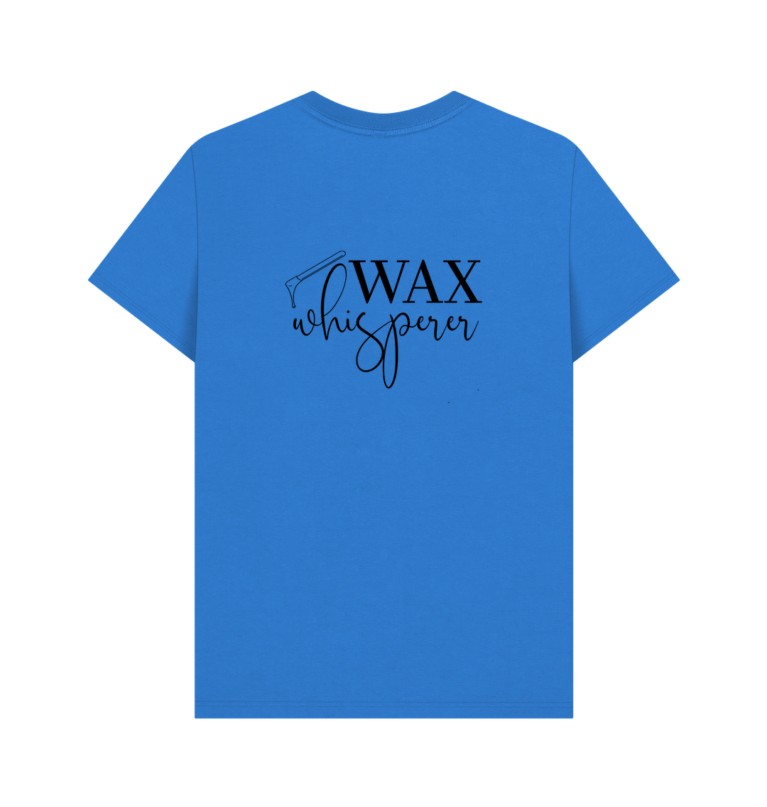 Bright Blue BACK DESIGN - WAX WHISPERER
