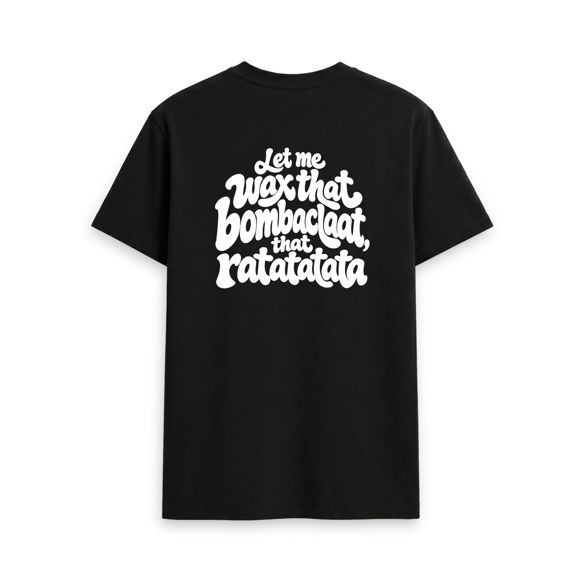 Black Printed T-shirt Back