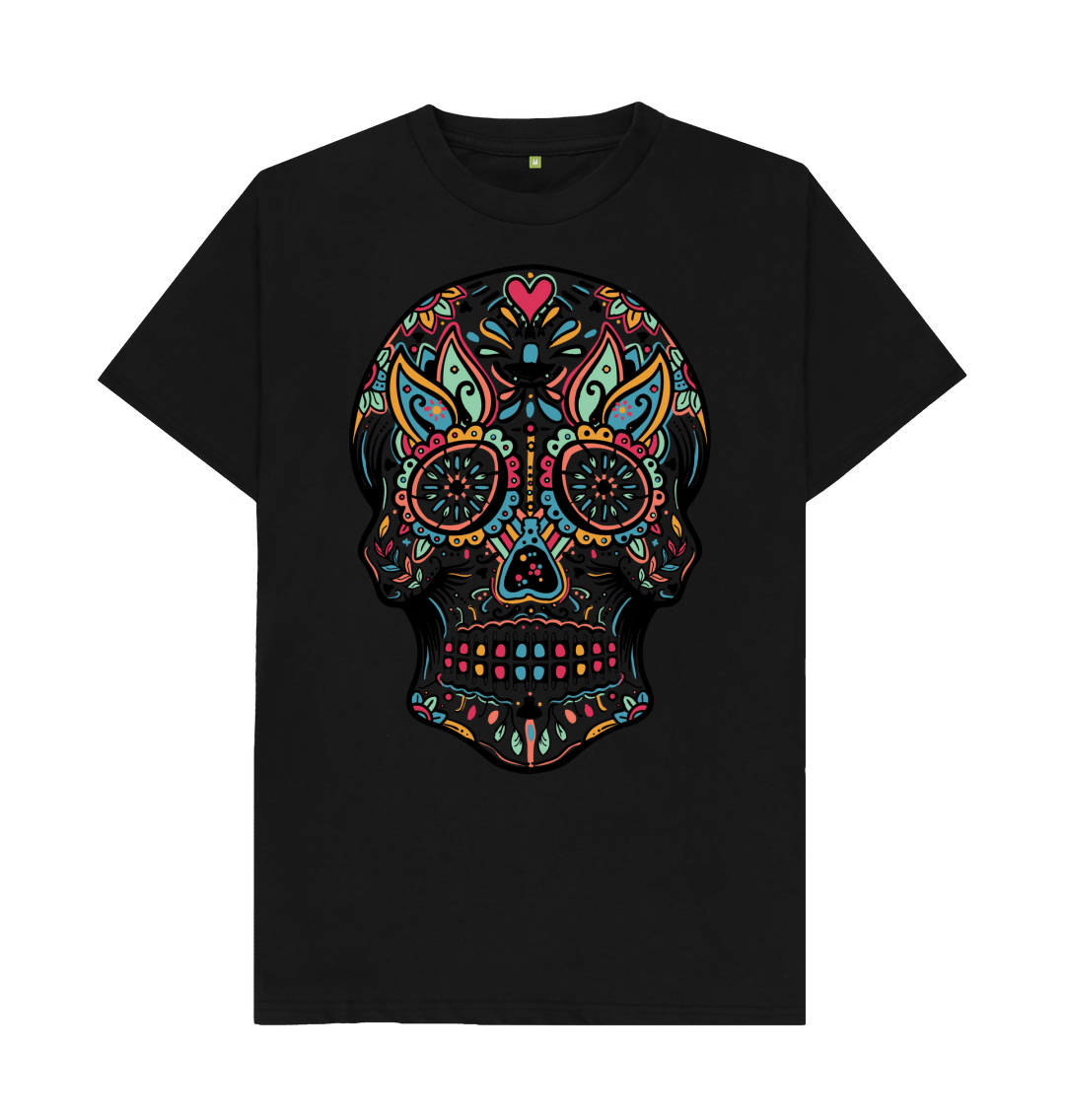 Black Printed T-shirt Front
