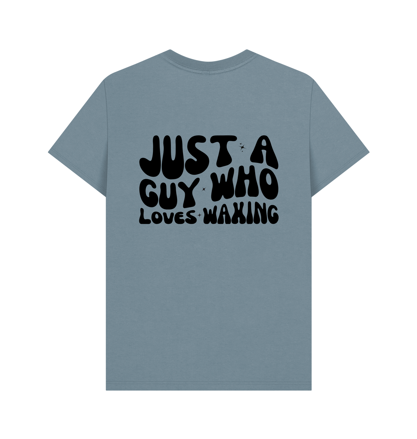 Stone Blue Printed T-shirt Back
