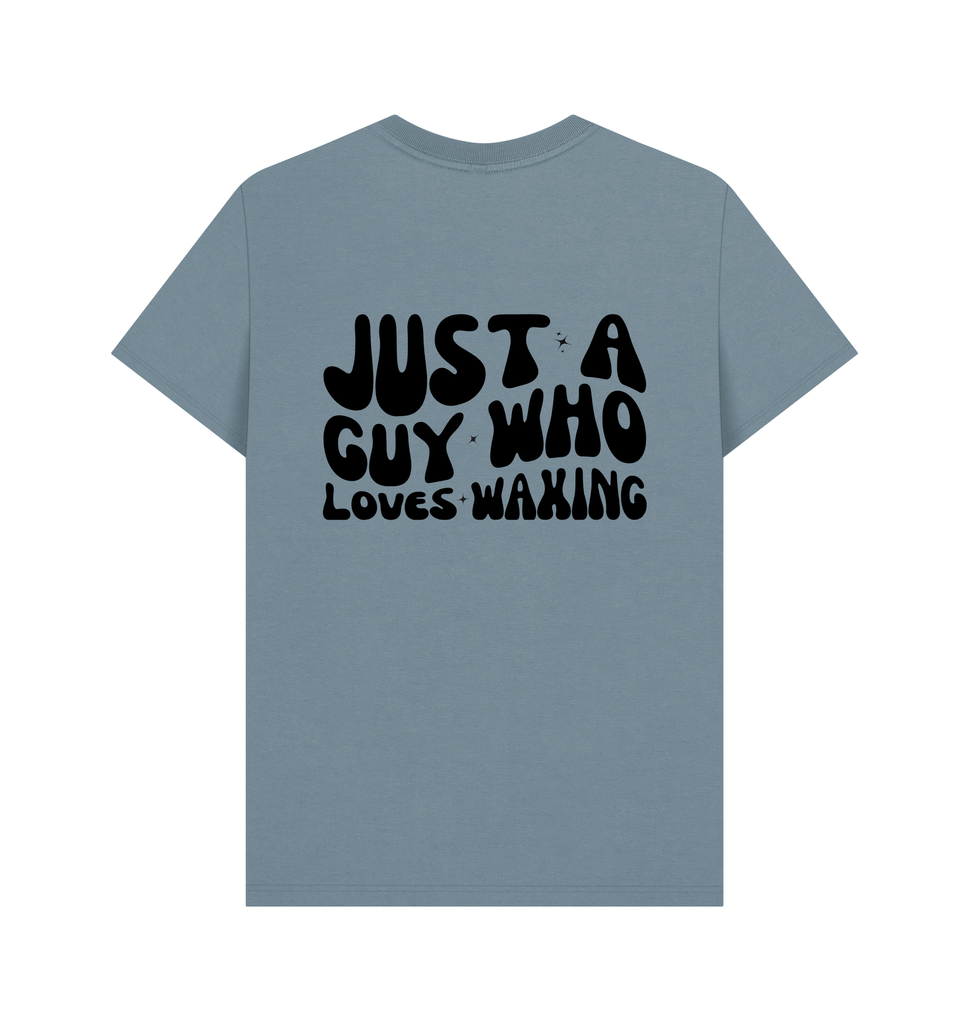 Stone Blue Printed T-shirt Back