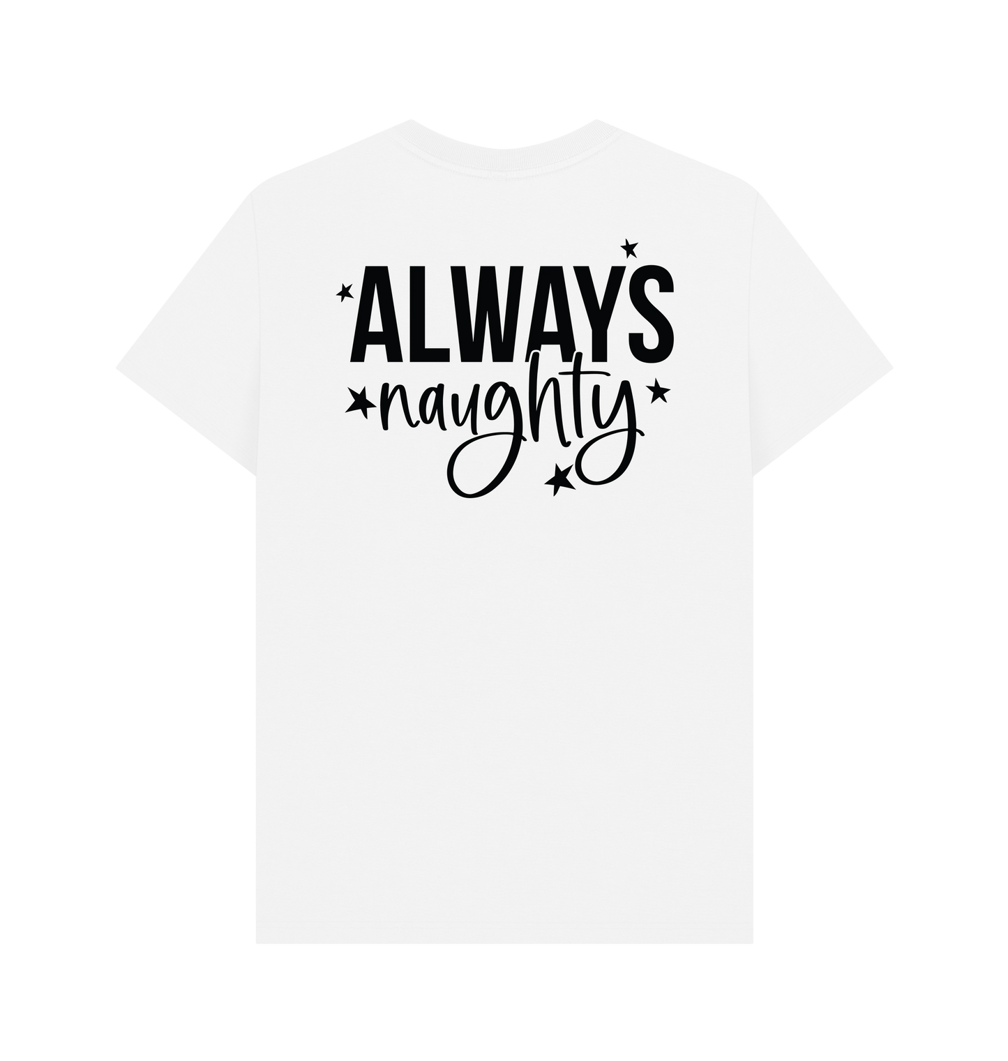 White Printed T-shirt Back