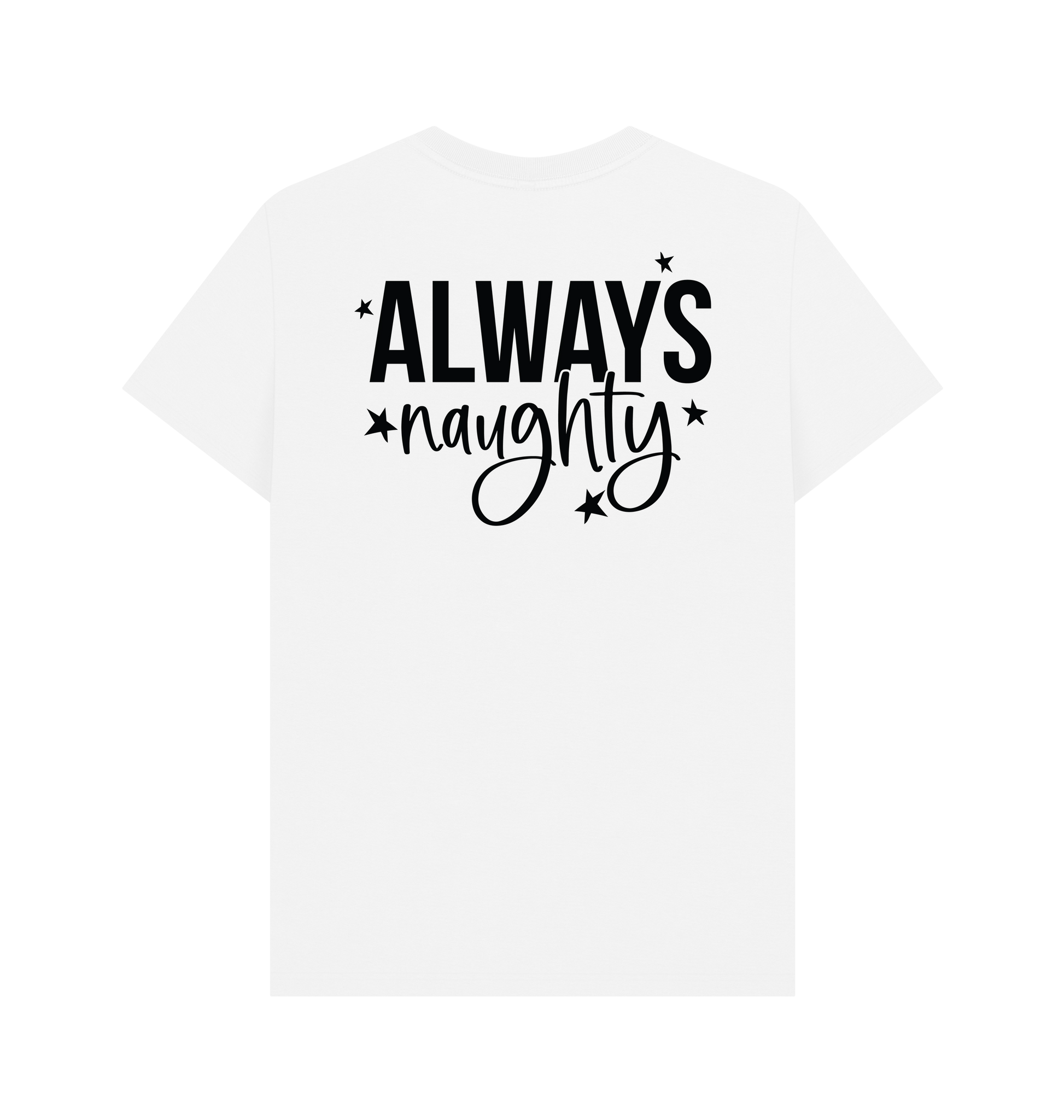 White Printed T-shirt Back