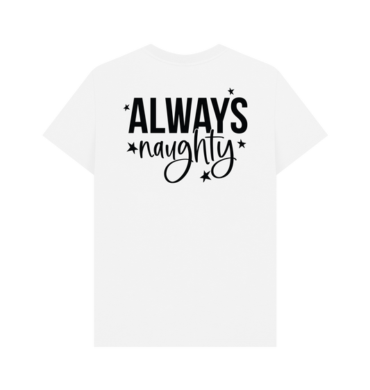 White Printed T-shirt Back