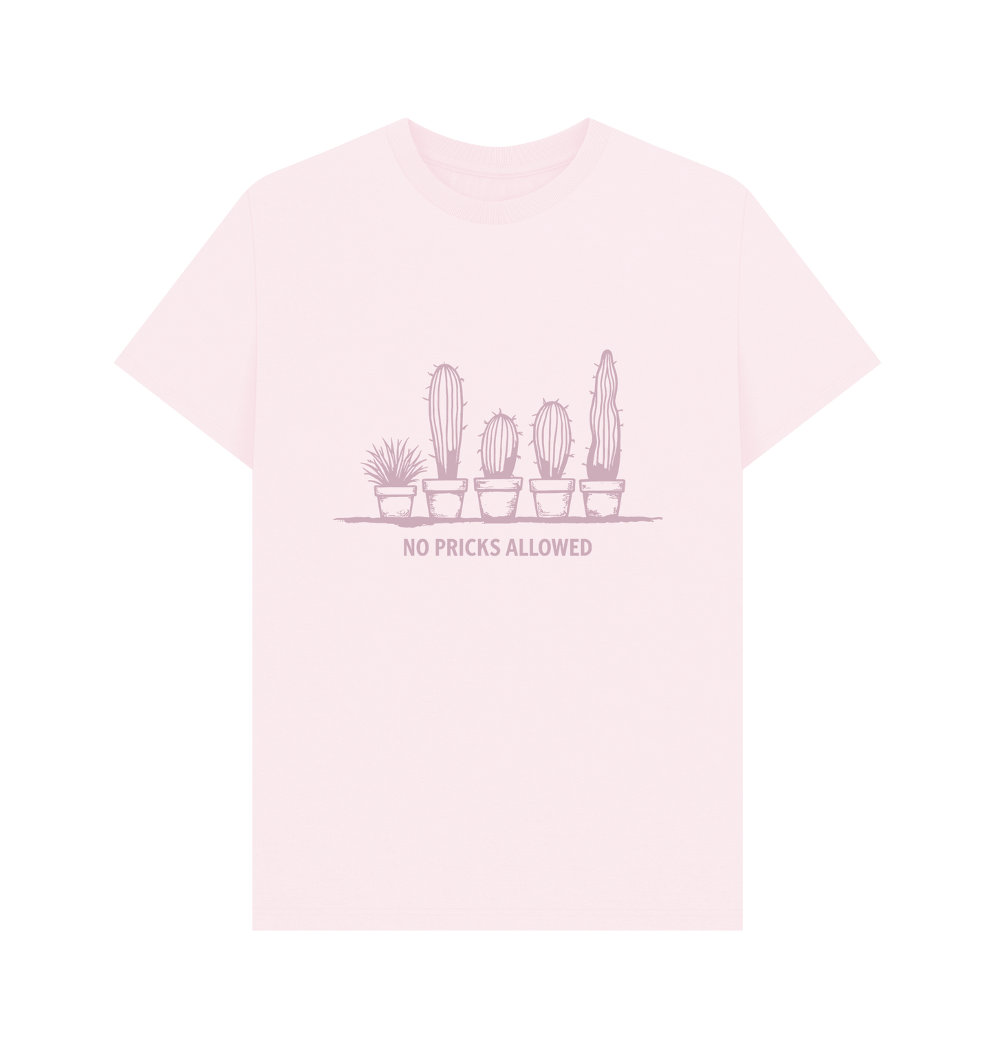 Pink Printed T-shirt Front