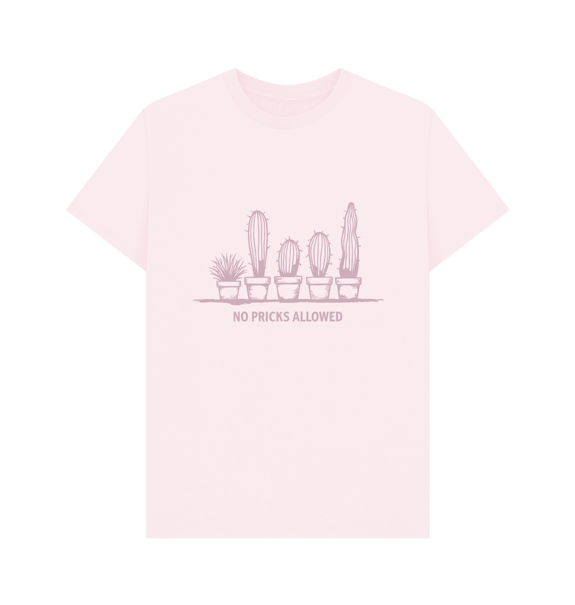 Pink Printed T-shirt Front