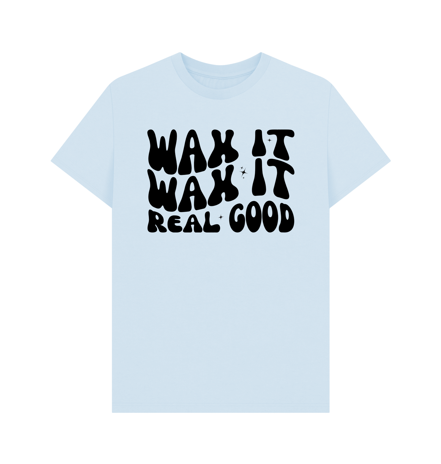Sky Blue Printed T-shirt Front