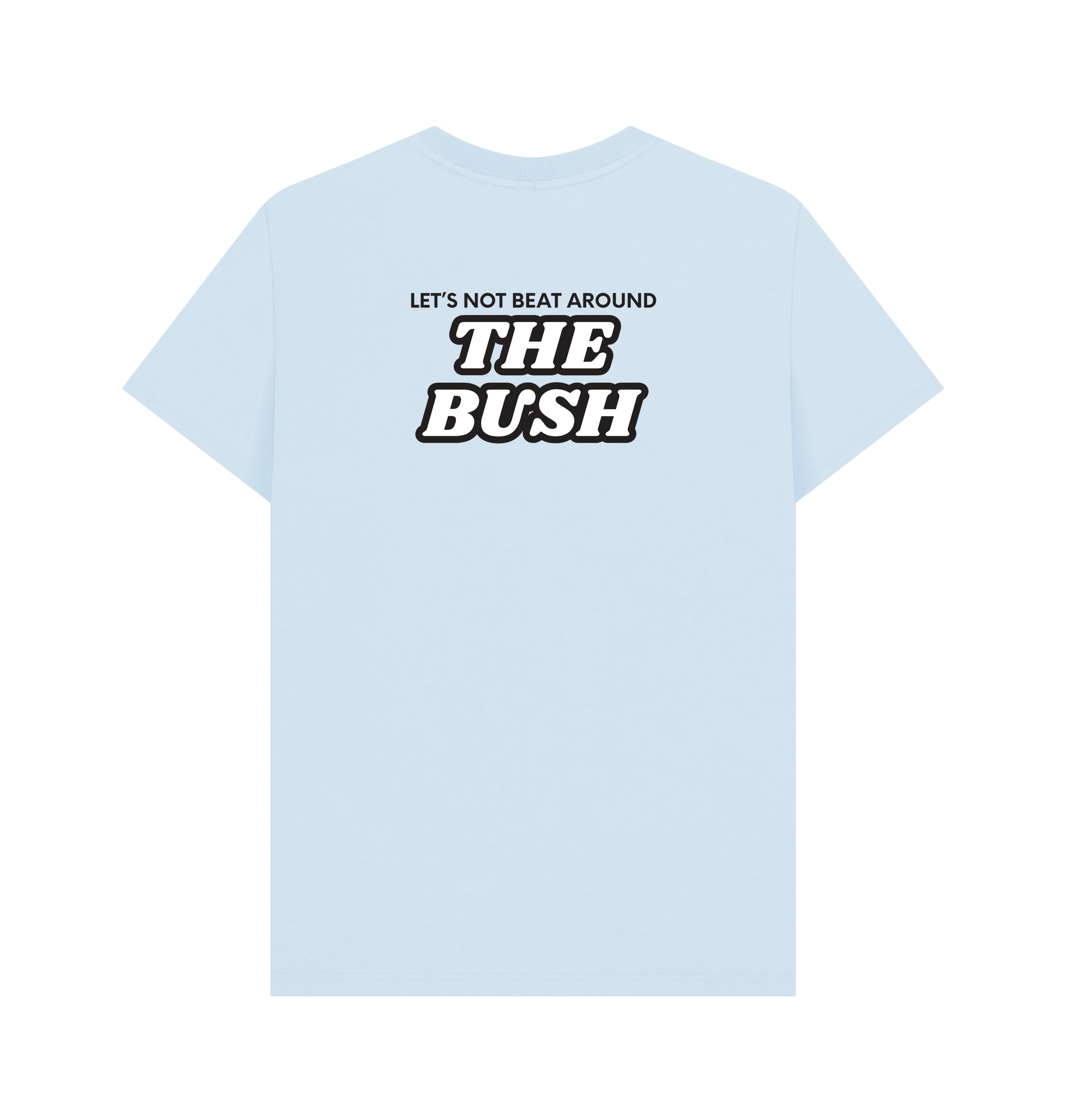 Sky Blue Printed T-shirt Back