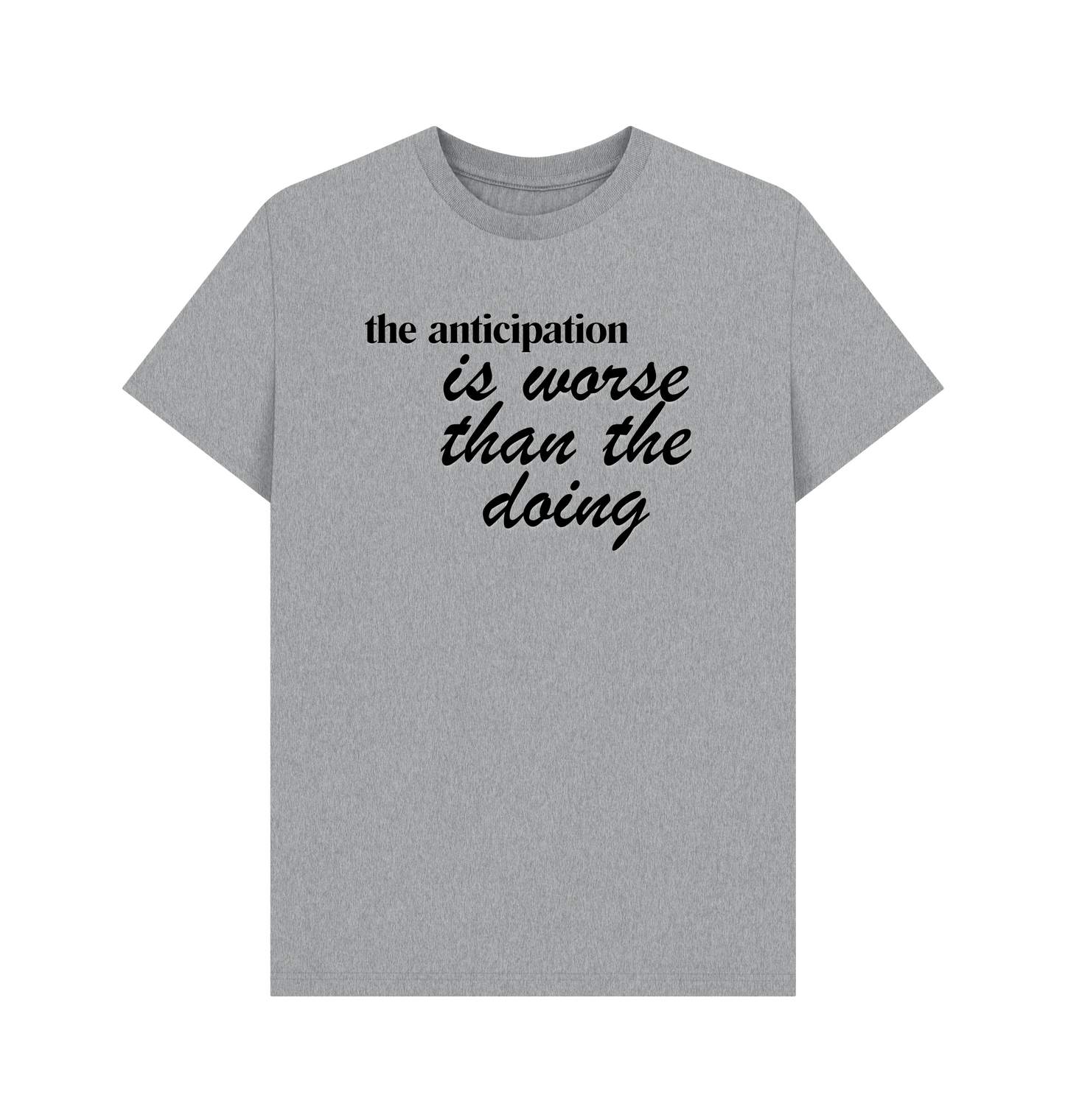 Athletic Grey Printed T-shirt Front