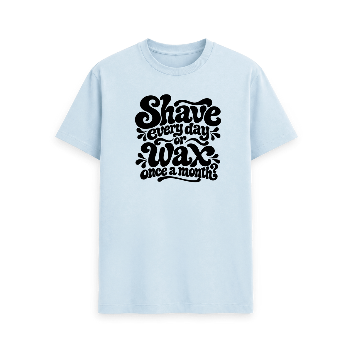 Sky Blue Printed T-shirt Front