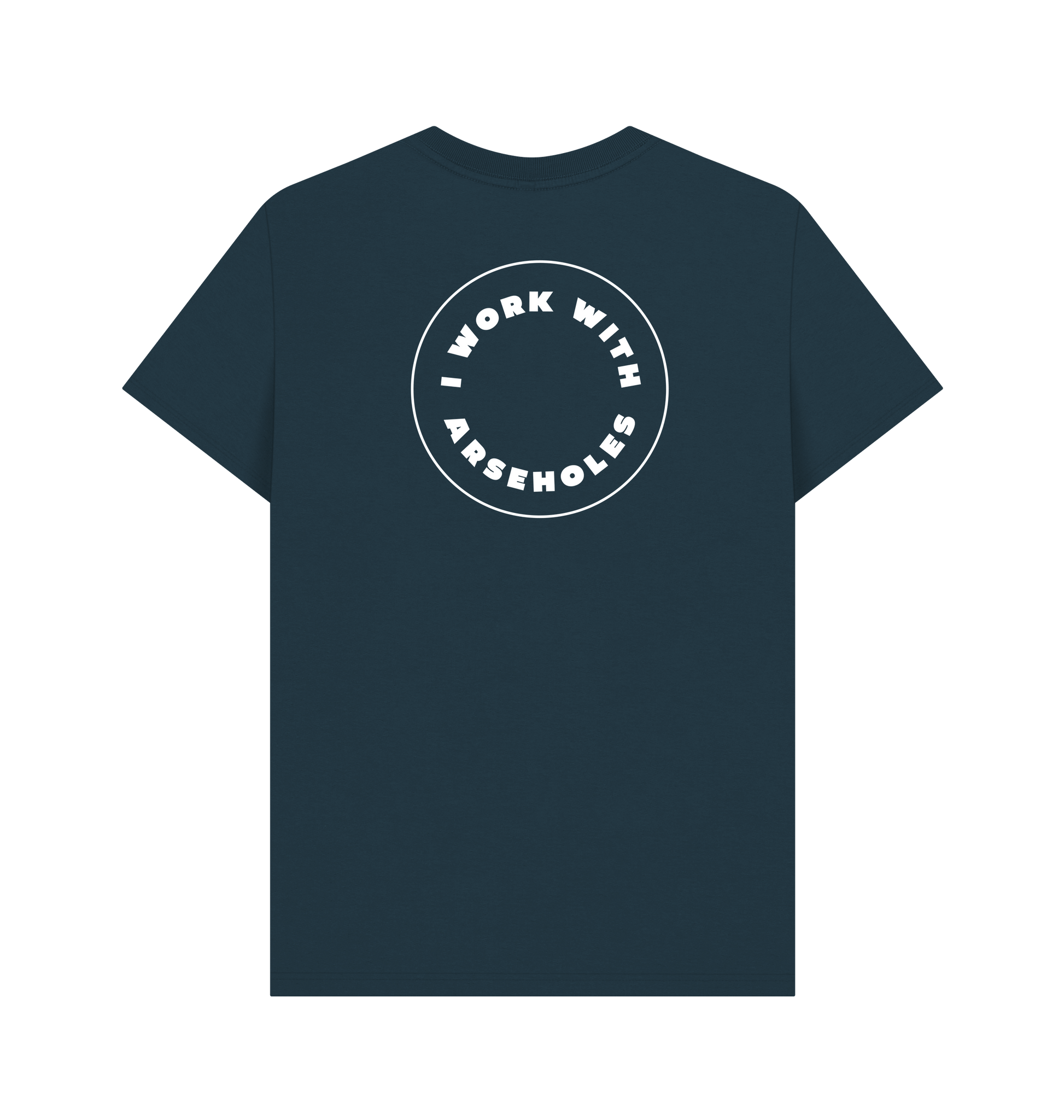 Denim Blue Printed T-shirt Back