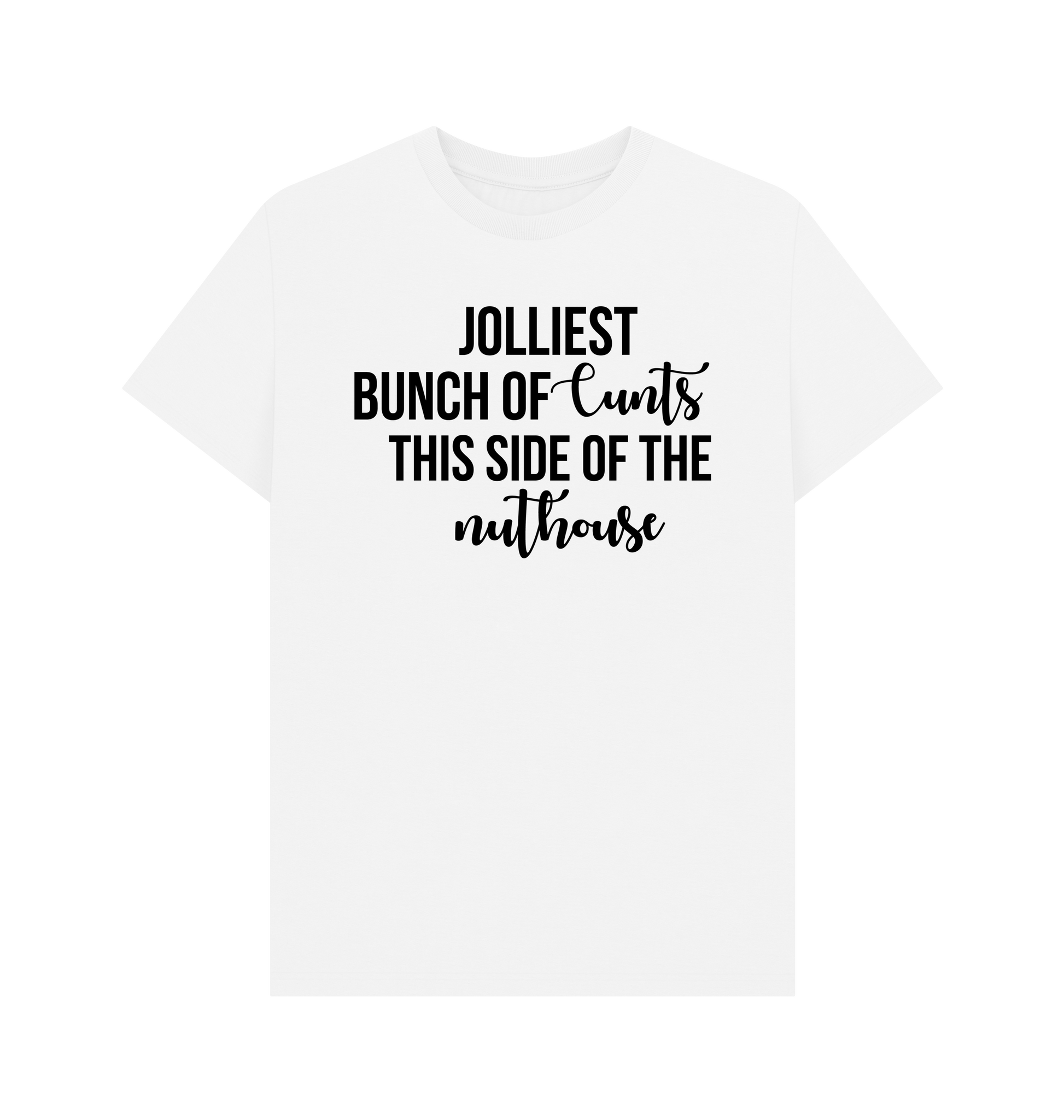 White Printed T-shirt Front