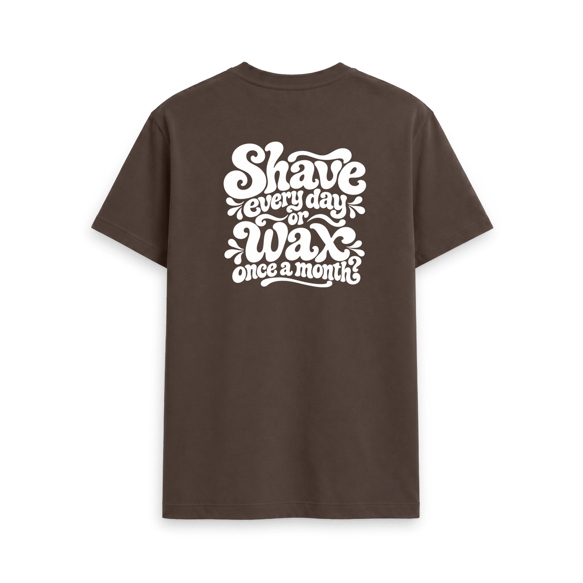 Chocolate Printed T-shirt Back