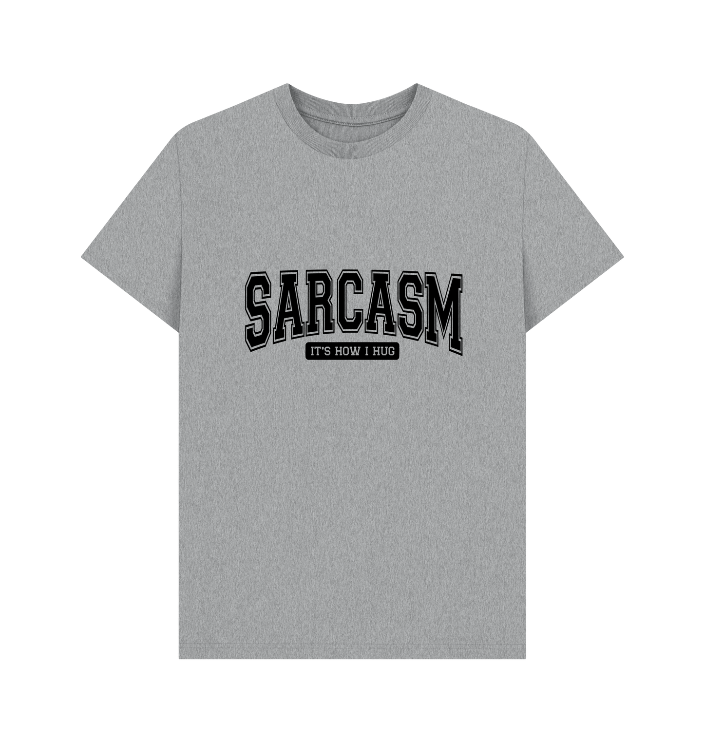 Athletic Grey Printed T-shirt Front