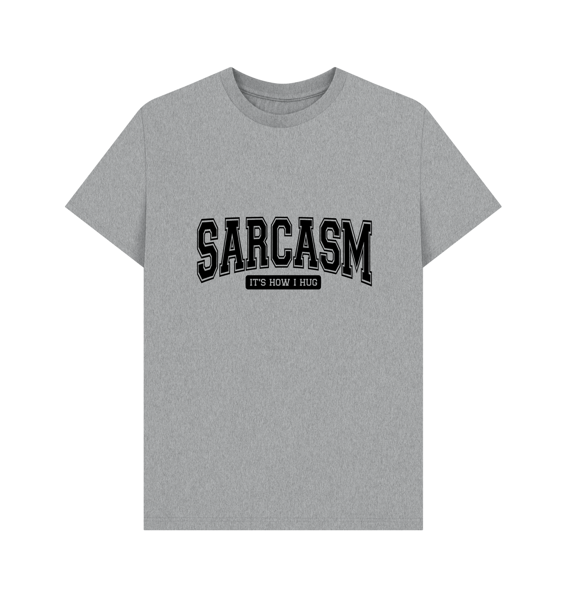 Athletic Grey Printed T-shirt Front