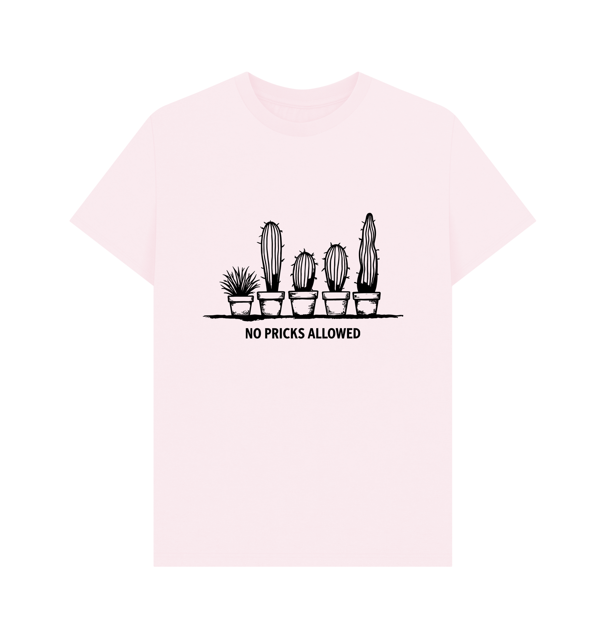 Pink Printed T-shirt Front