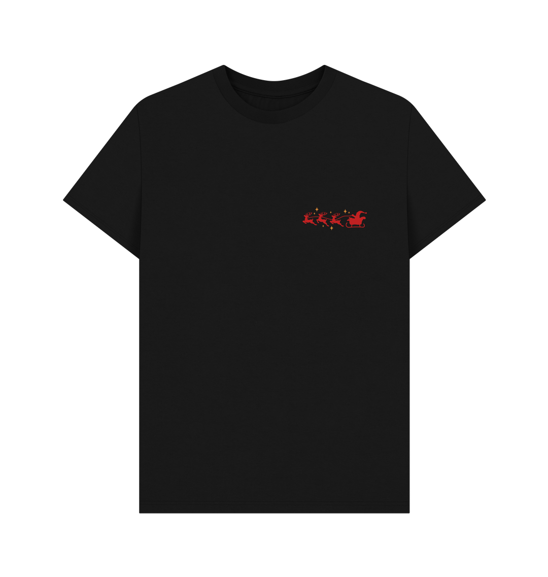 Black Printed T-shirt Front