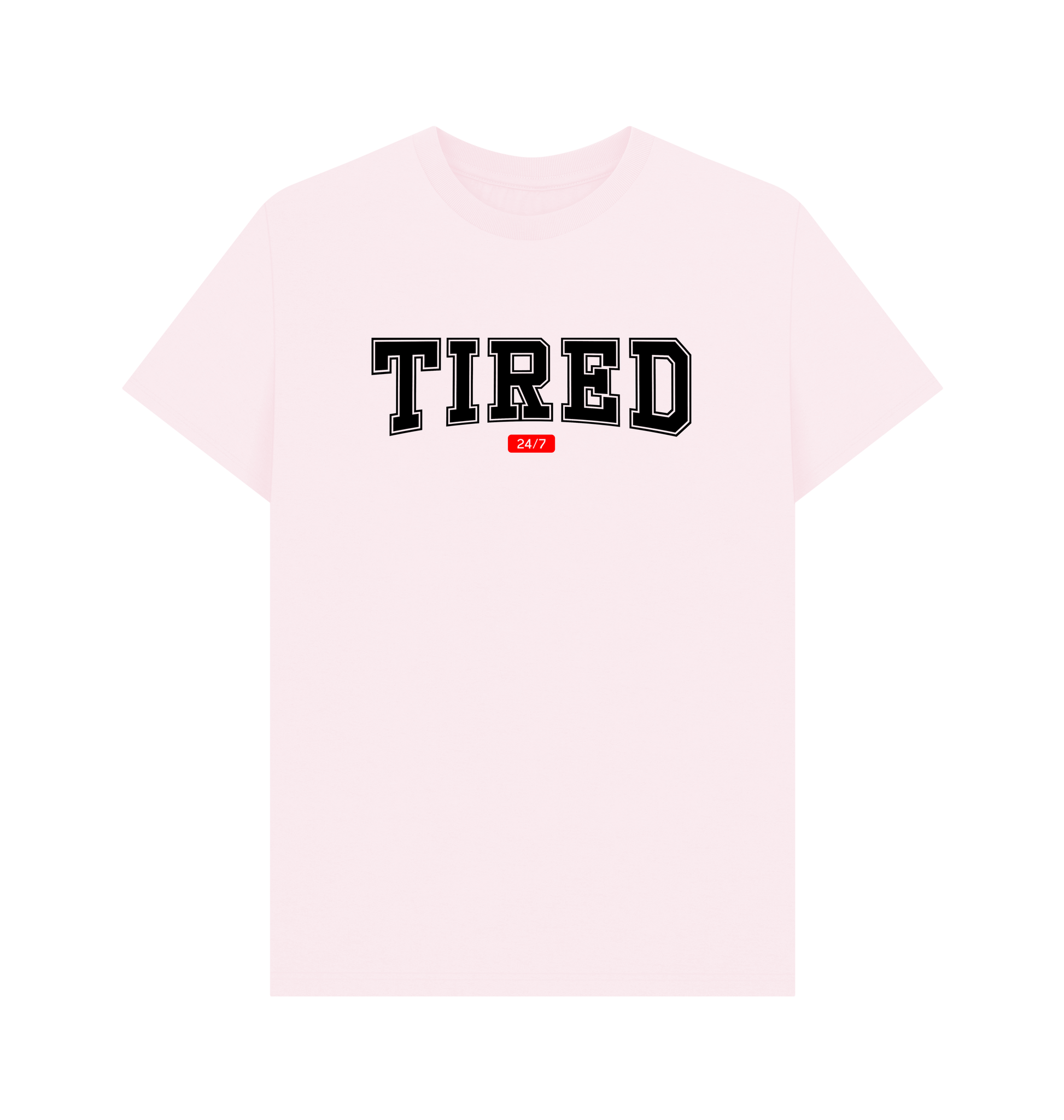 Pink Printed T-shirt Front