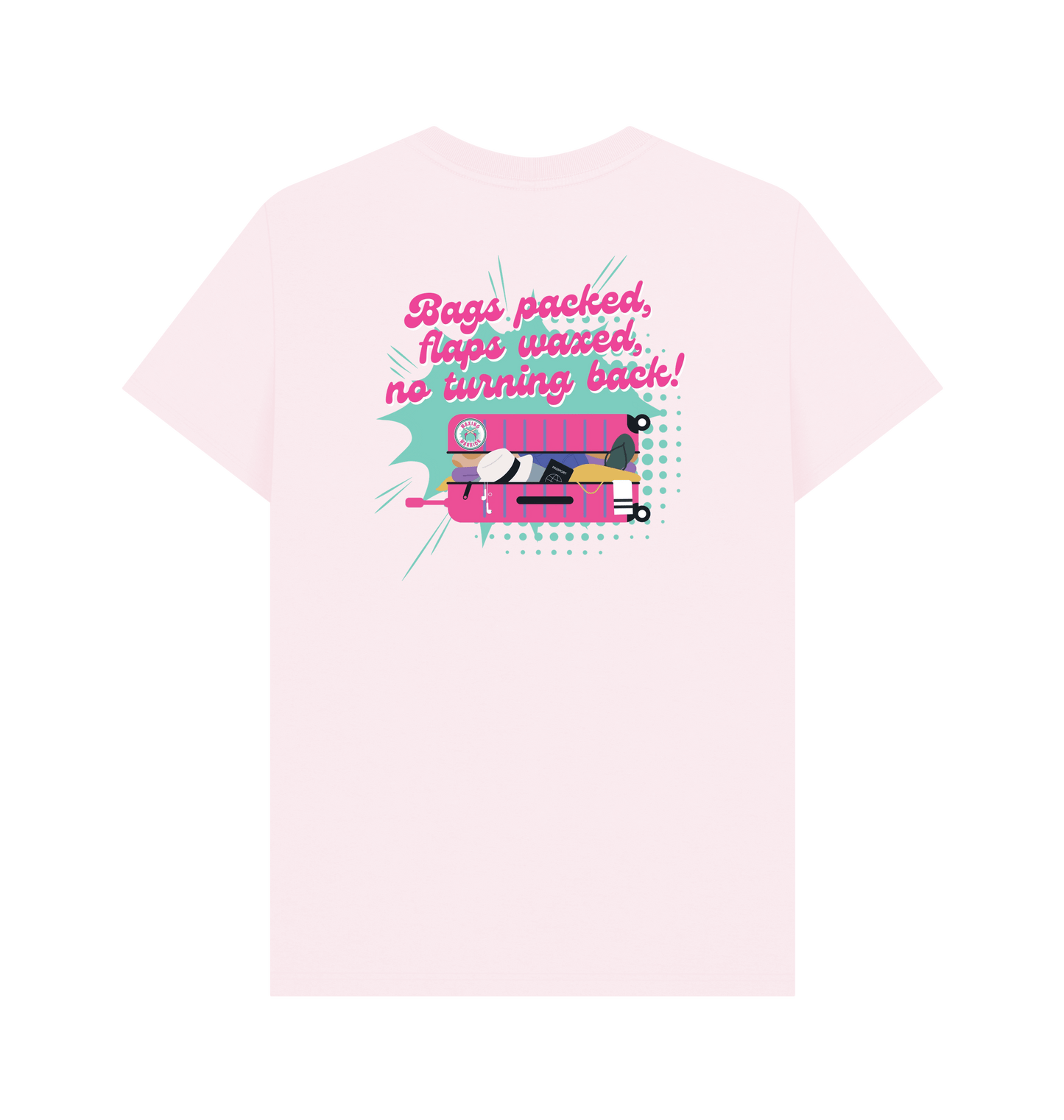 Pink Printed T-shirt Back
