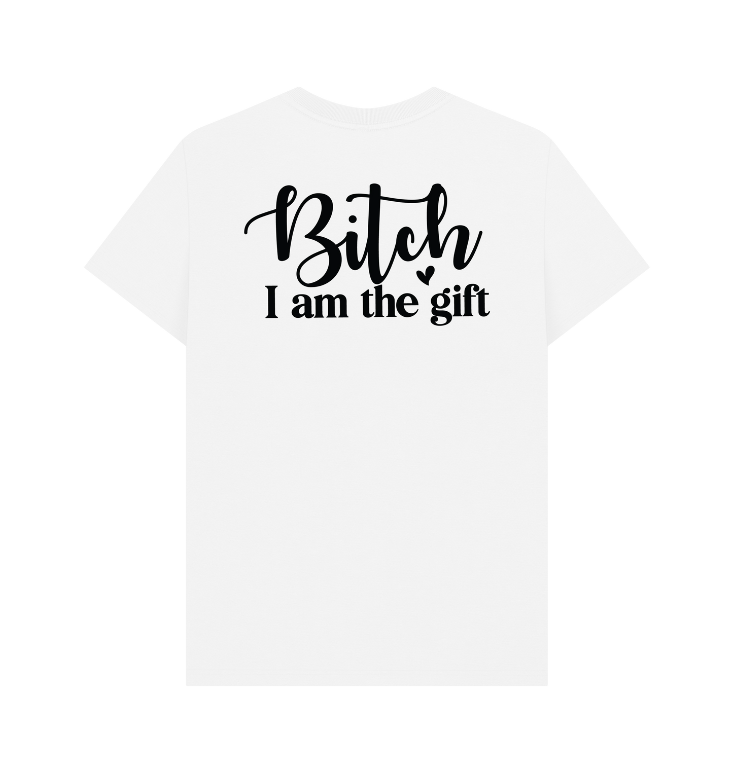 White Printed T-shirt Back