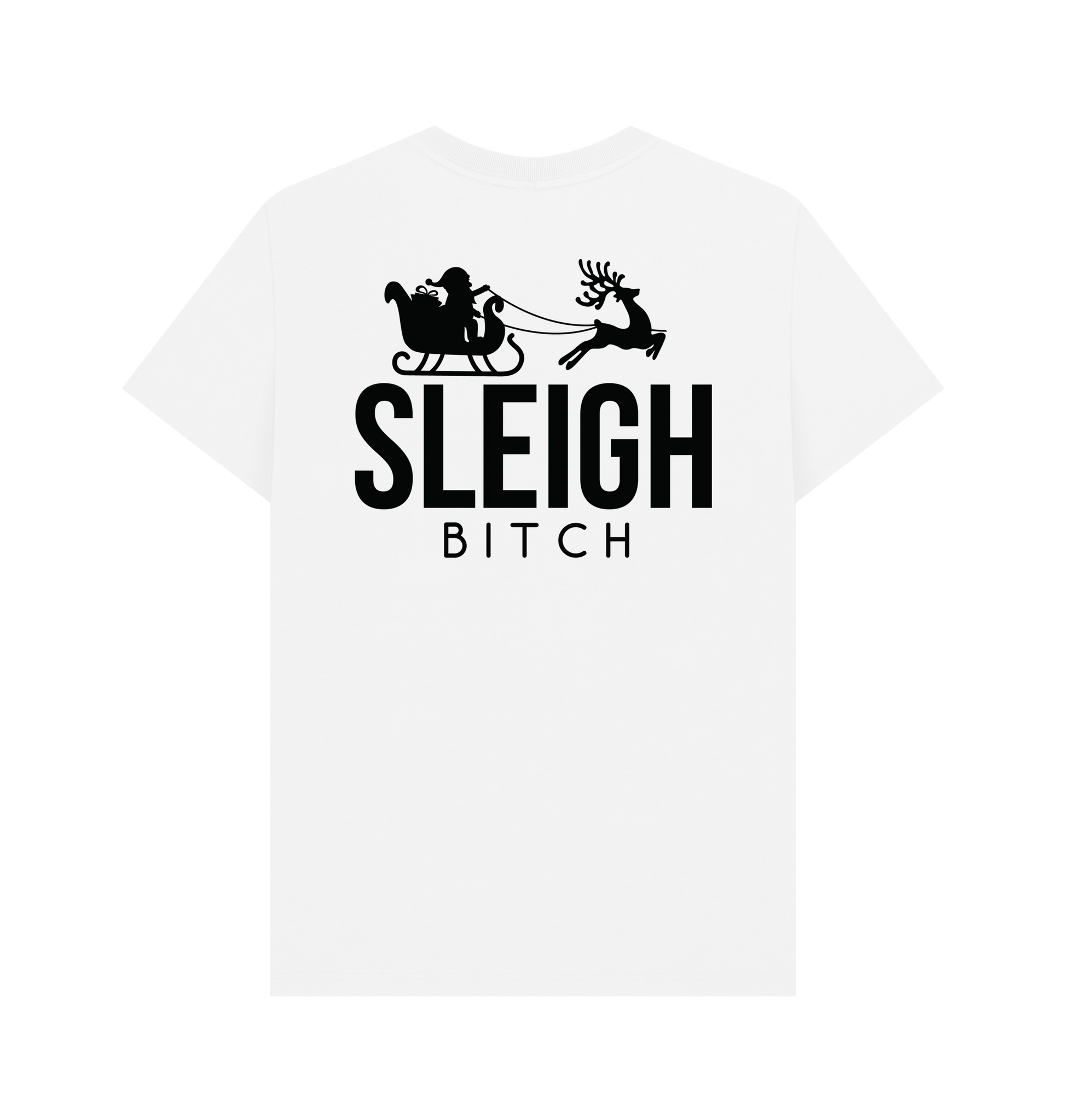 White Printed T-shirt Back