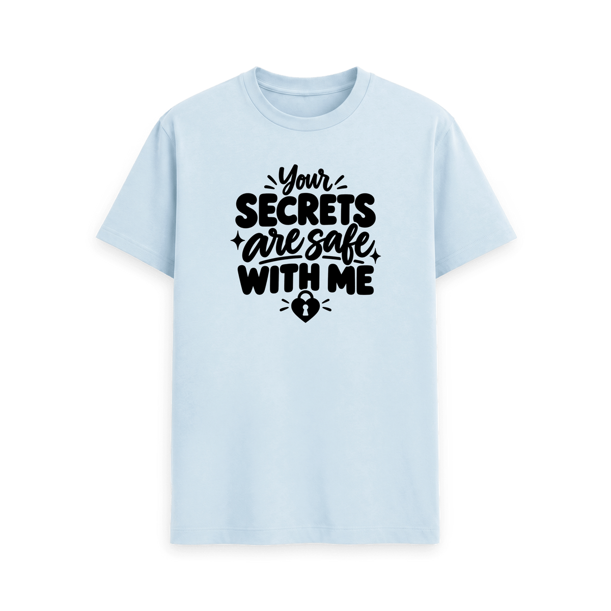 Sky Blue Printed T-shirt Front