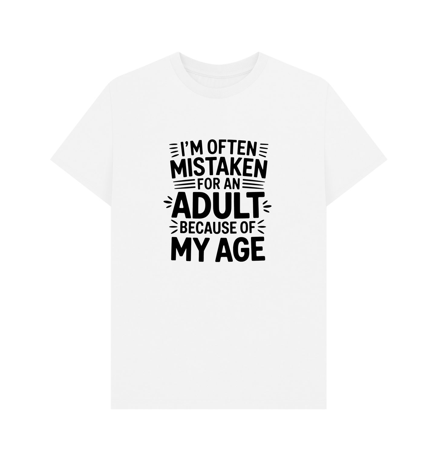 White Printed T-shirt Front