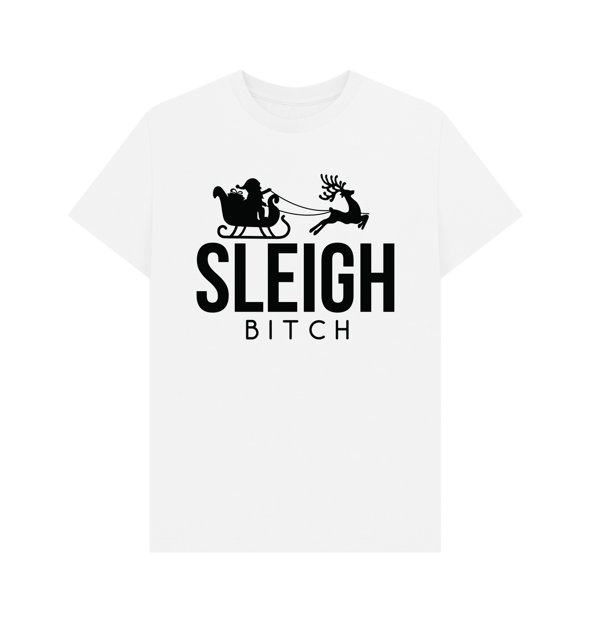 White Printed T-shirt Front