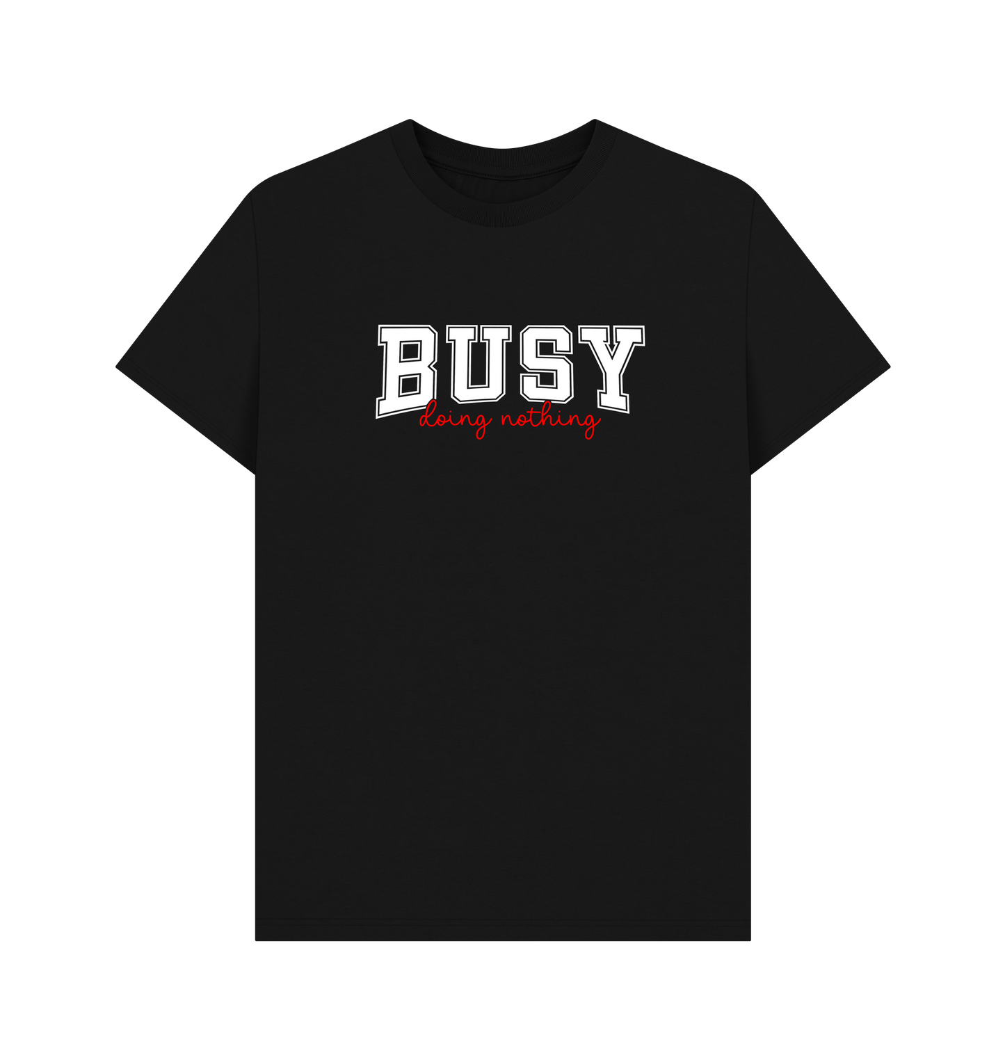 Black Printed T-shirt Front