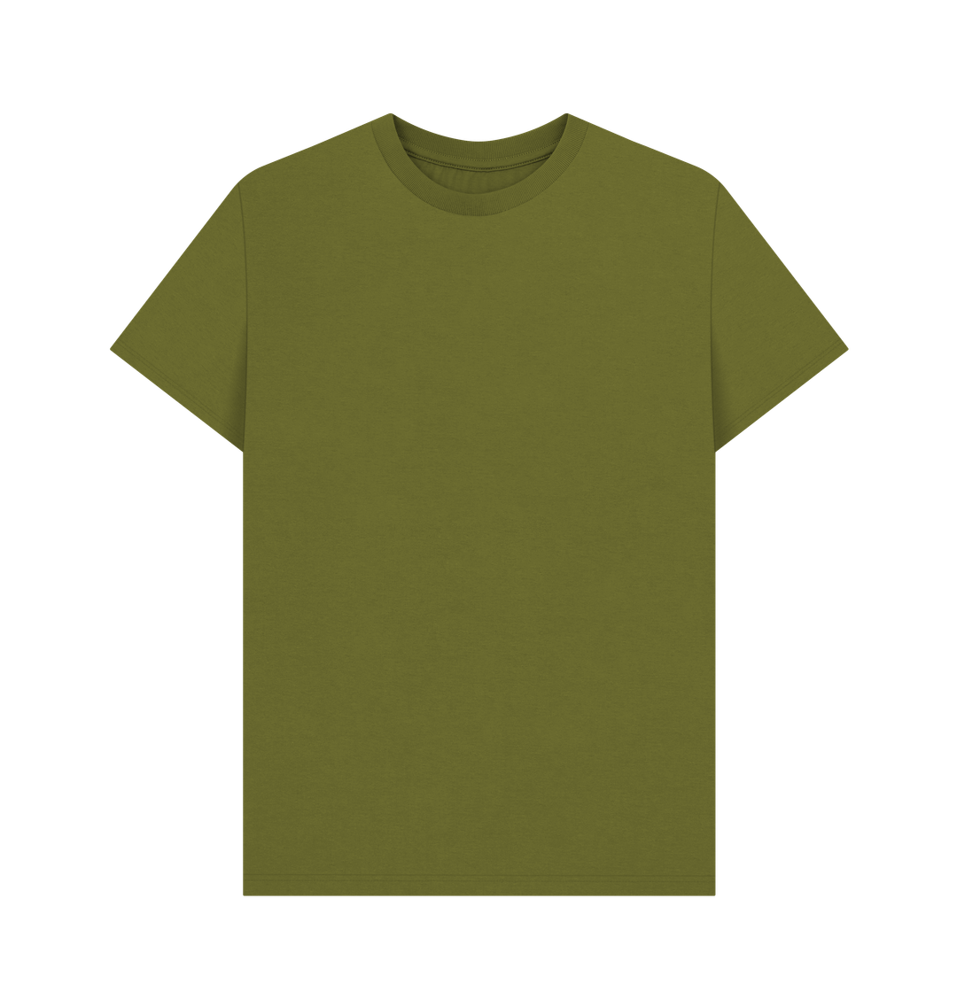 Moss Green Printed T-shirt Front
